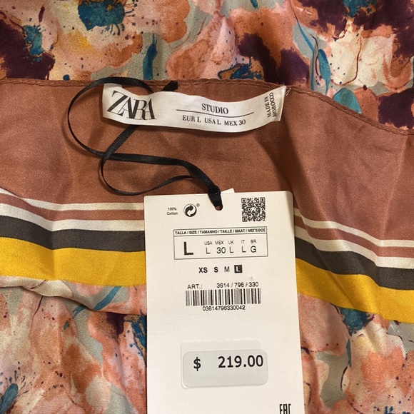 Zara 3-in-1 Limited Edition Printed Silk Hankerchief Dress - Picture 14 of 16